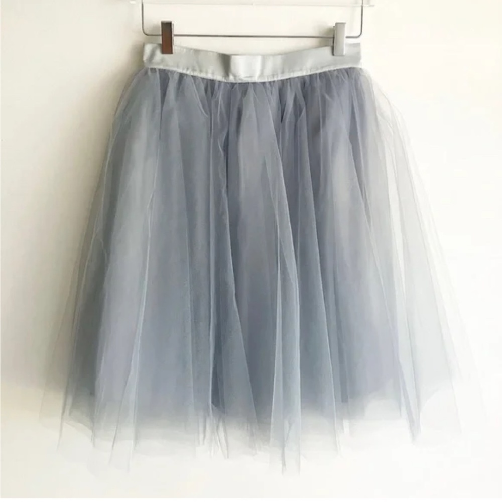 Alexandra Grecco, Dusty blue tulle skirt size  4